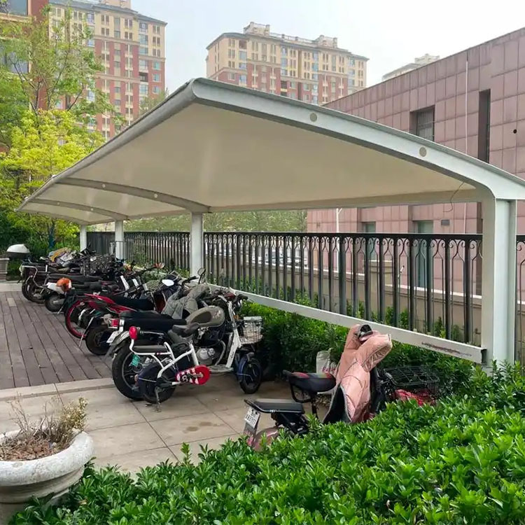 万宁市膜结构电动车棚